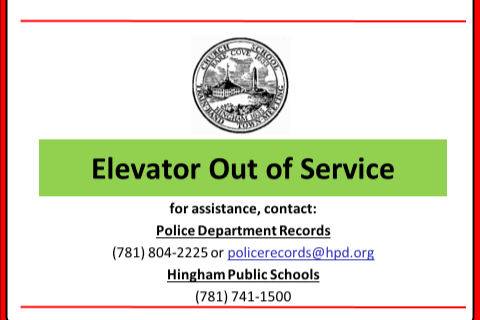 South Elevator Out of Service