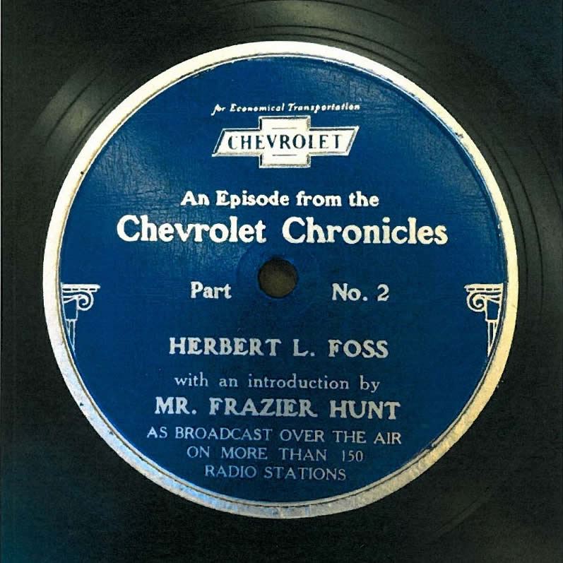 Chevrolet Chronicals - Herbert Lewis Foss Interview Part 2