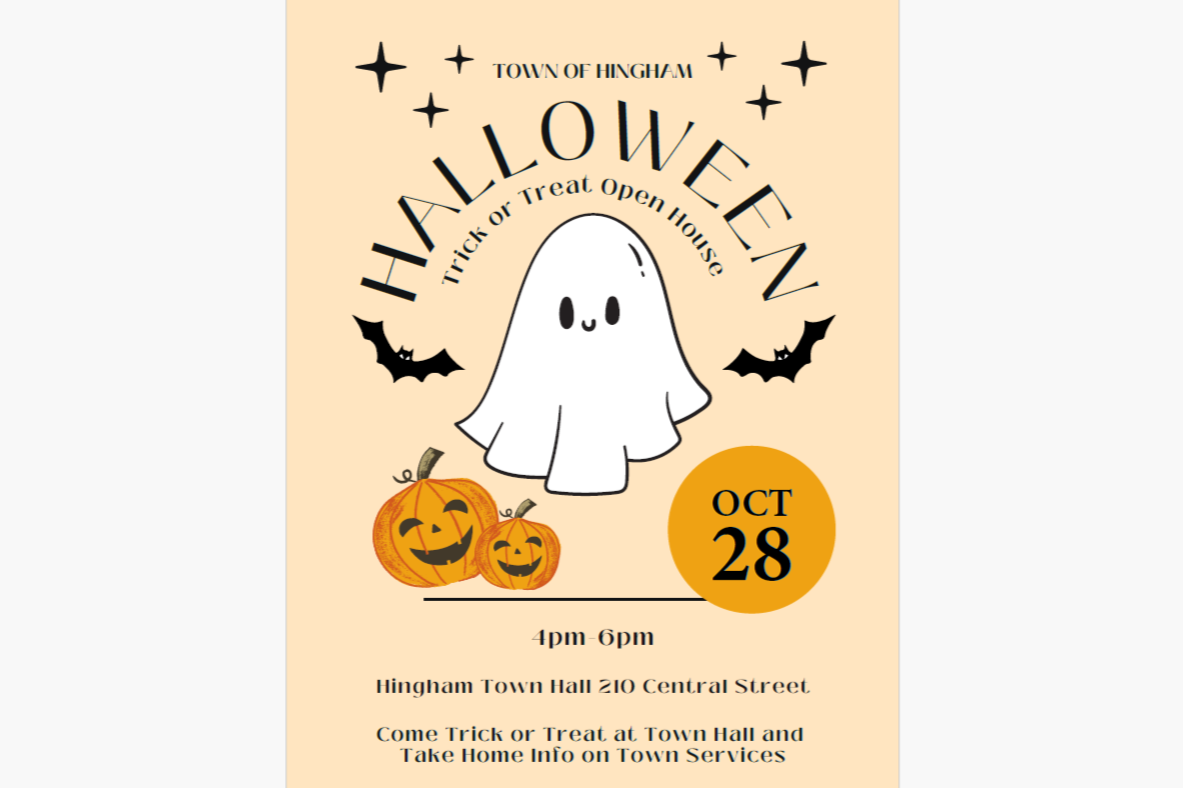 Halloween Trick or Treat at Town Hall October 28 at 4 oclock