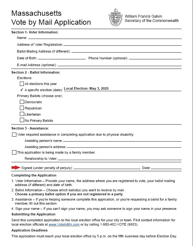 Vote by Mail Application