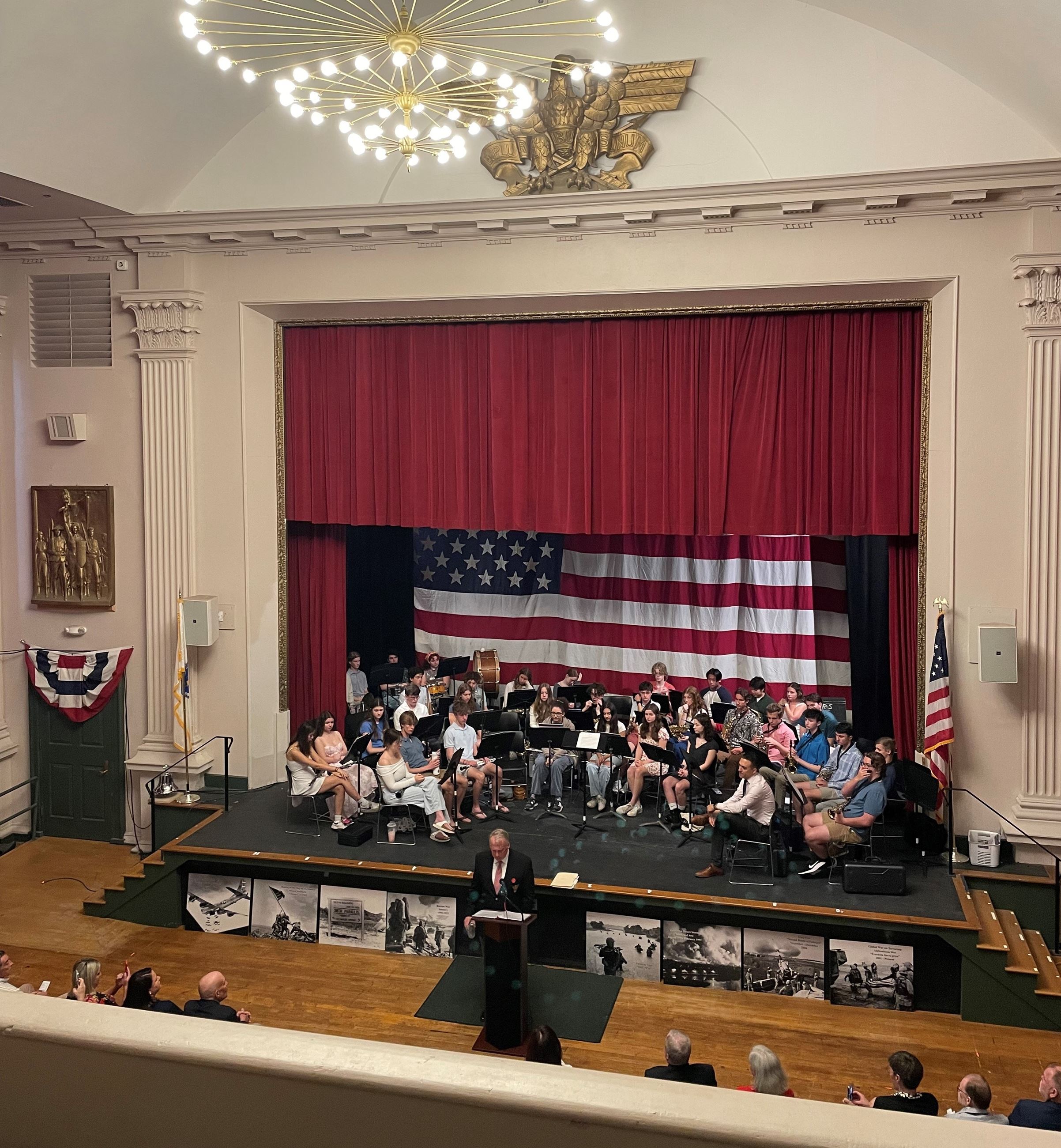 Memorial Day Ceremony in Auditorium